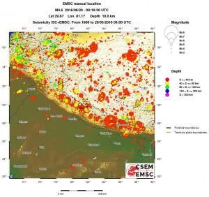 wide historical seismicity