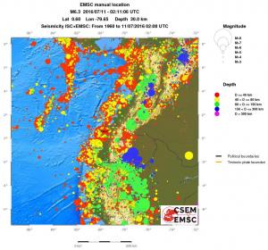 wide historical seismicity