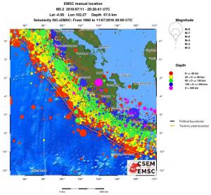 wide historical seismicity