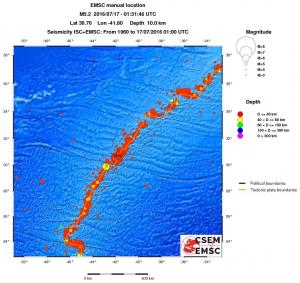 wide historical seismicity