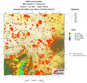 wide historical seismicity