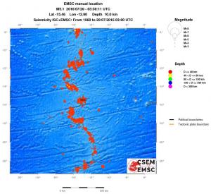 wide historical seismicity