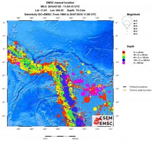 wide historical seismicity
