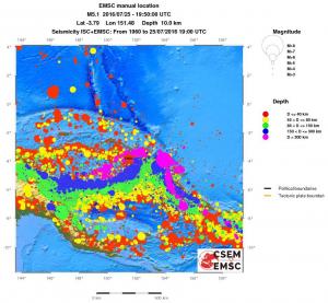wide historical seismicity