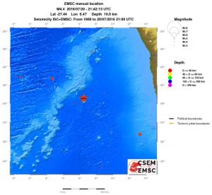 wide historical seismicity