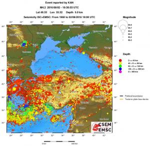 wide historical seismicity