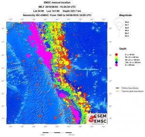 wide historical seismicity