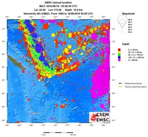 wide historical seismicity