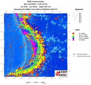wide historical seismicity