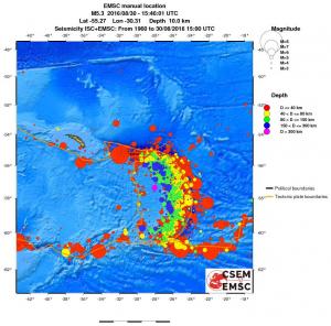 wide historical seismicity