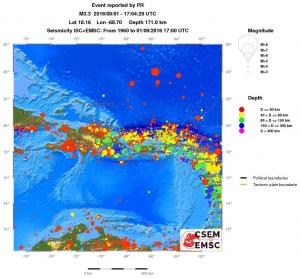 wide historical seismicity