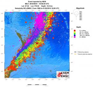 wide historical seismicity