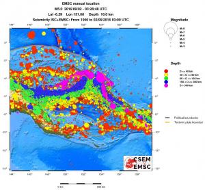 wide historical seismicity