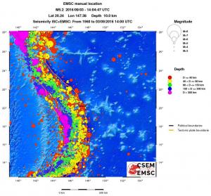 wide historical seismicity