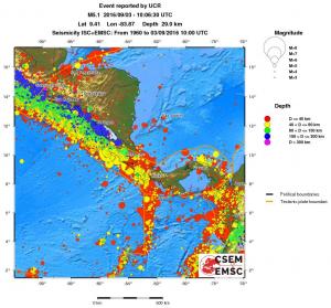 wide historical seismicity