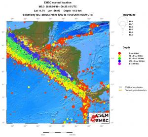 wide historical seismicity