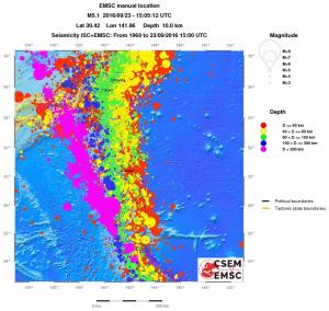wide historical seismicity