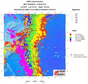 wide historical seismicity