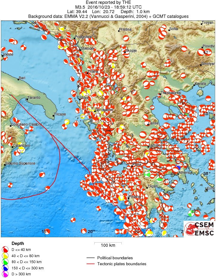 Regional moment Tensor
