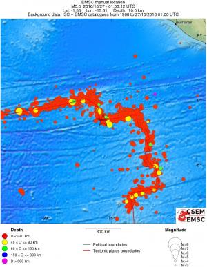 wide historical seismicity