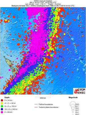 wide historical seismicity