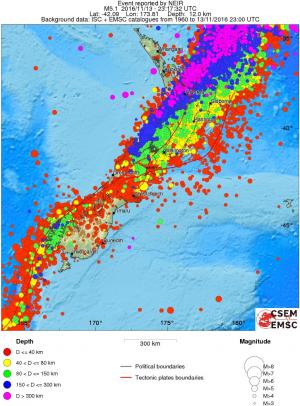wide historical seismicity