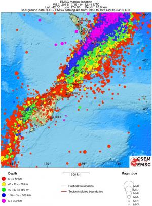 wide historical seismicity
