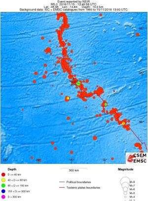 wide historical seismicity