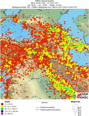 wide historical seismicity