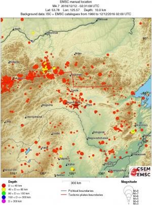 wide historical seismicity