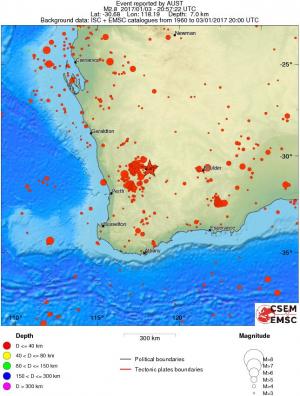 wide historical seismicity