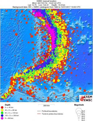 wide historical seismicity
