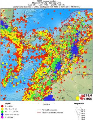 wide historical seismicity