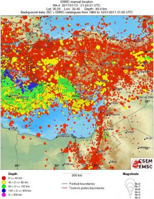 wide historical seismicity