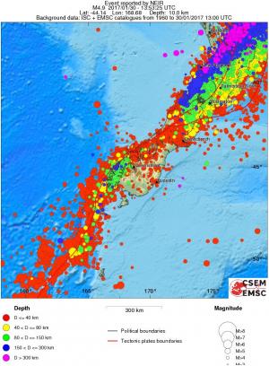 wide historical seismicity