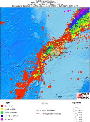 wide historical seismicity