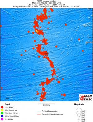 wide historical seismicity
