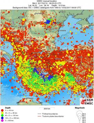 wide historical seismicity