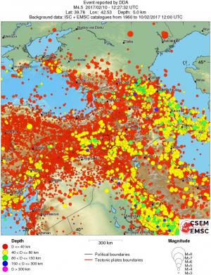 wide historical seismicity