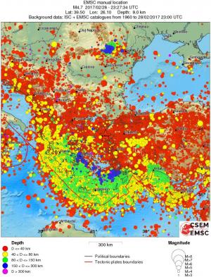 wide historical seismicity