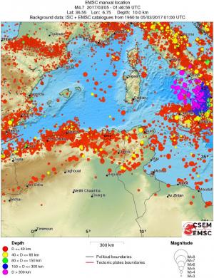 wide historical seismicity