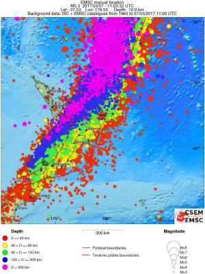 wide historical seismicity