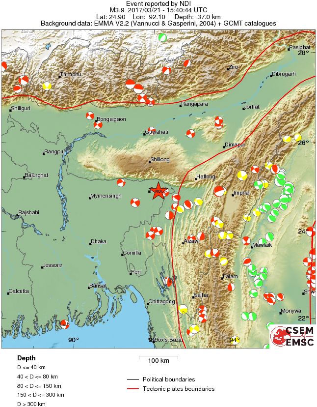 Regional moment Tensor