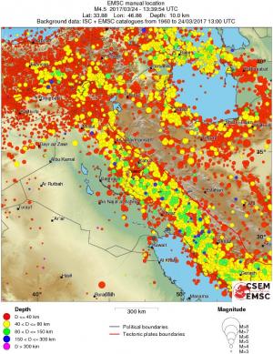 wide historical seismicity