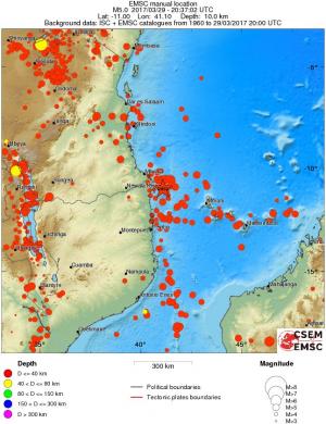 wide historical seismicity