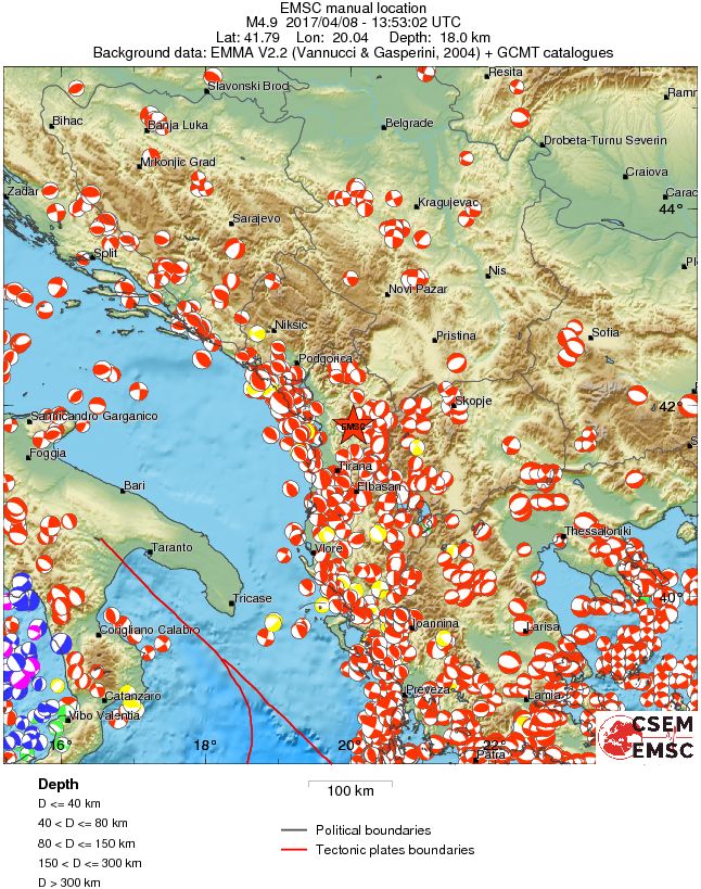 Regional moment Tensor