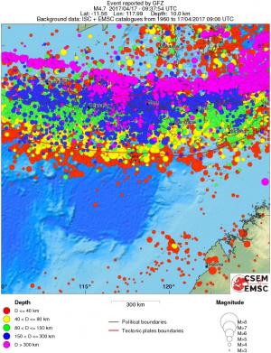wide historical seismicity