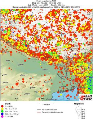wide historical seismicity