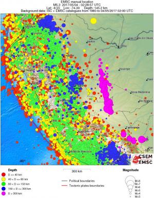 wide historical seismicity