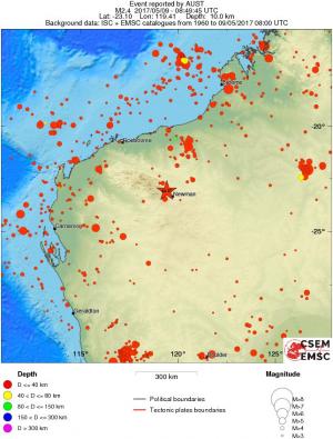 wide historical seismicity